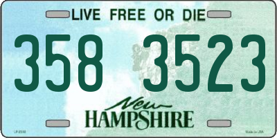 NH license plate 3583523