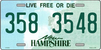 NH license plate 3583548