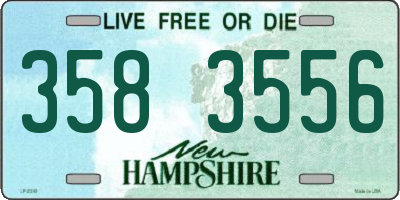 NH license plate 3583556