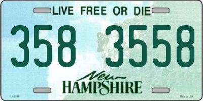 NH license plate 3583558