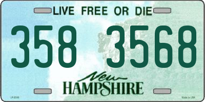 NH license plate 3583568