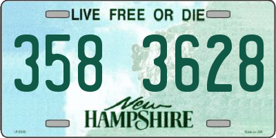 NH license plate 3583628