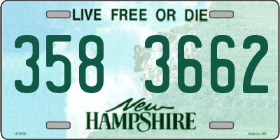 NH license plate 3583662
