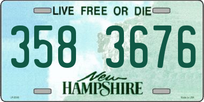 NH license plate 3583676