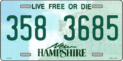NH license plate 3583685