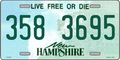 NH license plate 3583695