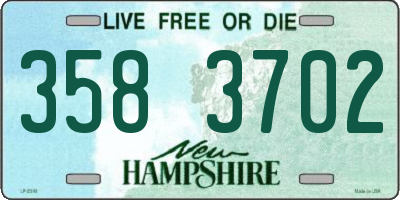 NH license plate 3583702
