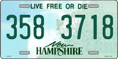 NH license plate 3583718
