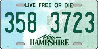 NH license plate 3583723