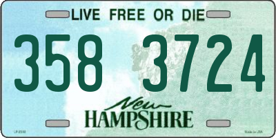 NH license plate 3583724