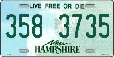 NH license plate 3583735
