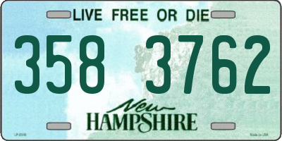 NH license plate 3583762