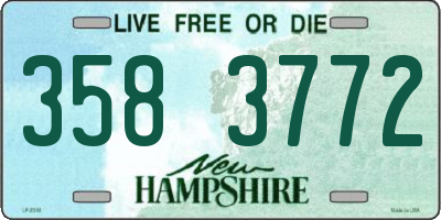 NH license plate 3583772