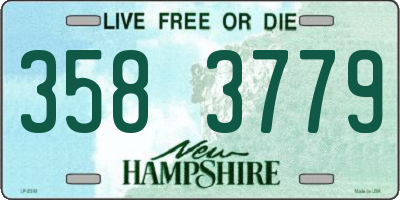 NH license plate 3583779