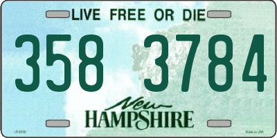 NH license plate 3583784
