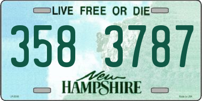 NH license plate 3583787