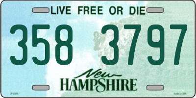 NH license plate 3583797