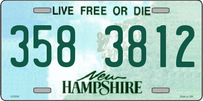 NH license plate 3583812