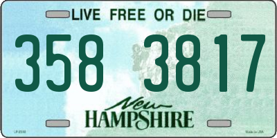 NH license plate 3583817