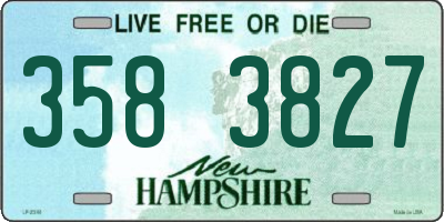 NH license plate 3583827