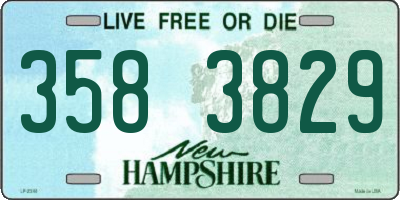 NH license plate 3583829