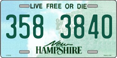 NH license plate 3583840