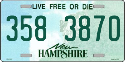 NH license plate 3583870