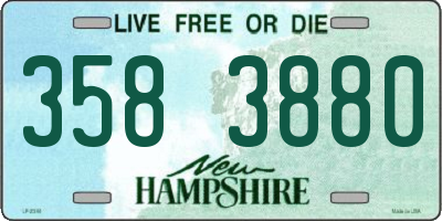 NH license plate 3583880
