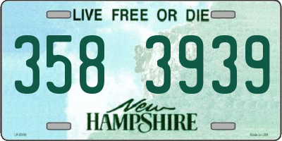 NH license plate 3583939