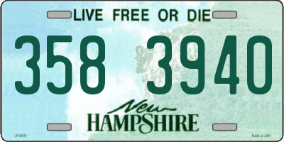 NH license plate 3583940