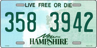 NH license plate 3583942