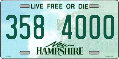 NH license plate 3584000