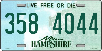 NH license plate 3584044