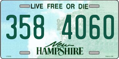 NH license plate 3584060