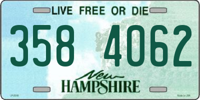 NH license plate 3584062
