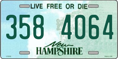 NH license plate 3584064