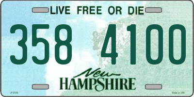 NH license plate 3584100