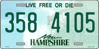 NH license plate 3584105