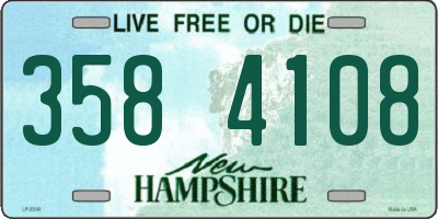 NH license plate 3584108