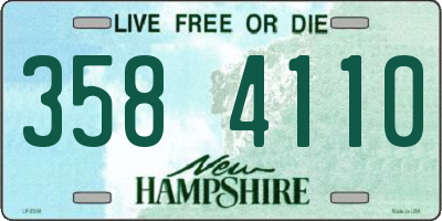 NH license plate 3584110