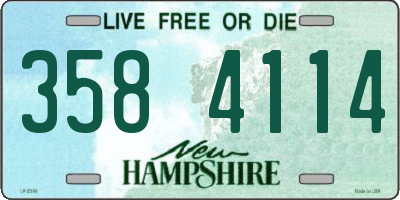 NH license plate 3584114
