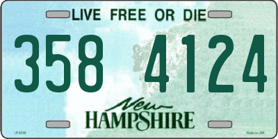 NH license plate 3584124