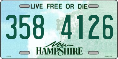 NH license plate 3584126