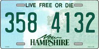 NH license plate 3584132