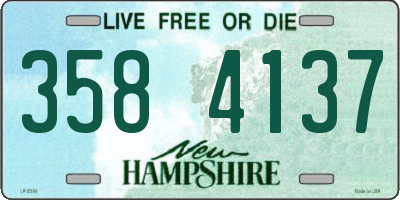 NH license plate 3584137