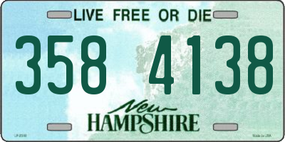 NH license plate 3584138