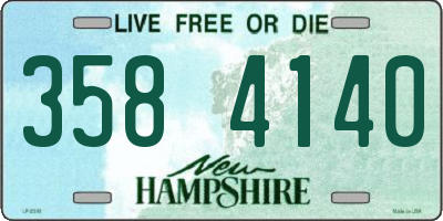NH license plate 3584140