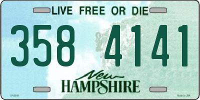 NH license plate 3584141