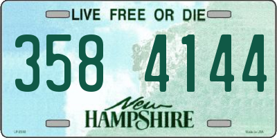 NH license plate 3584144