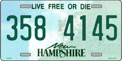 NH license plate 3584145